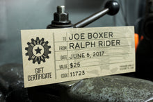 GIFT CERTIFICATE