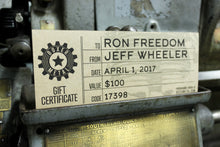 GIFT CERTIFICATE